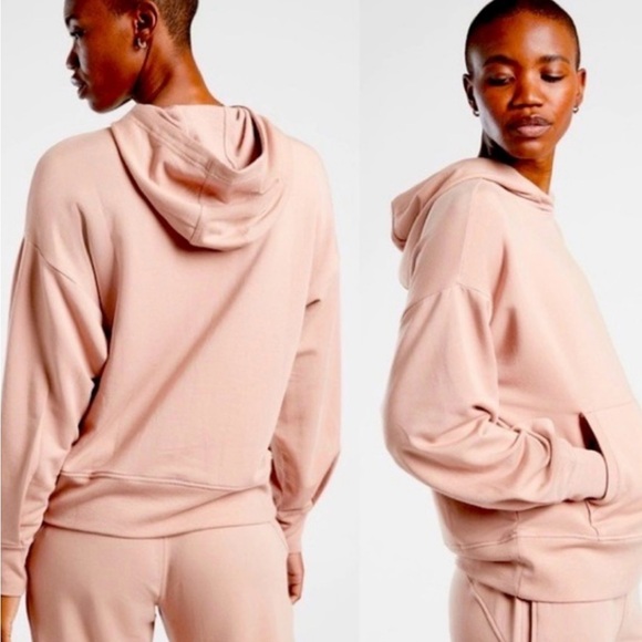 Athleta Tops - Athleta balance hoodie sweatshirt blush pink size XL style# 982487